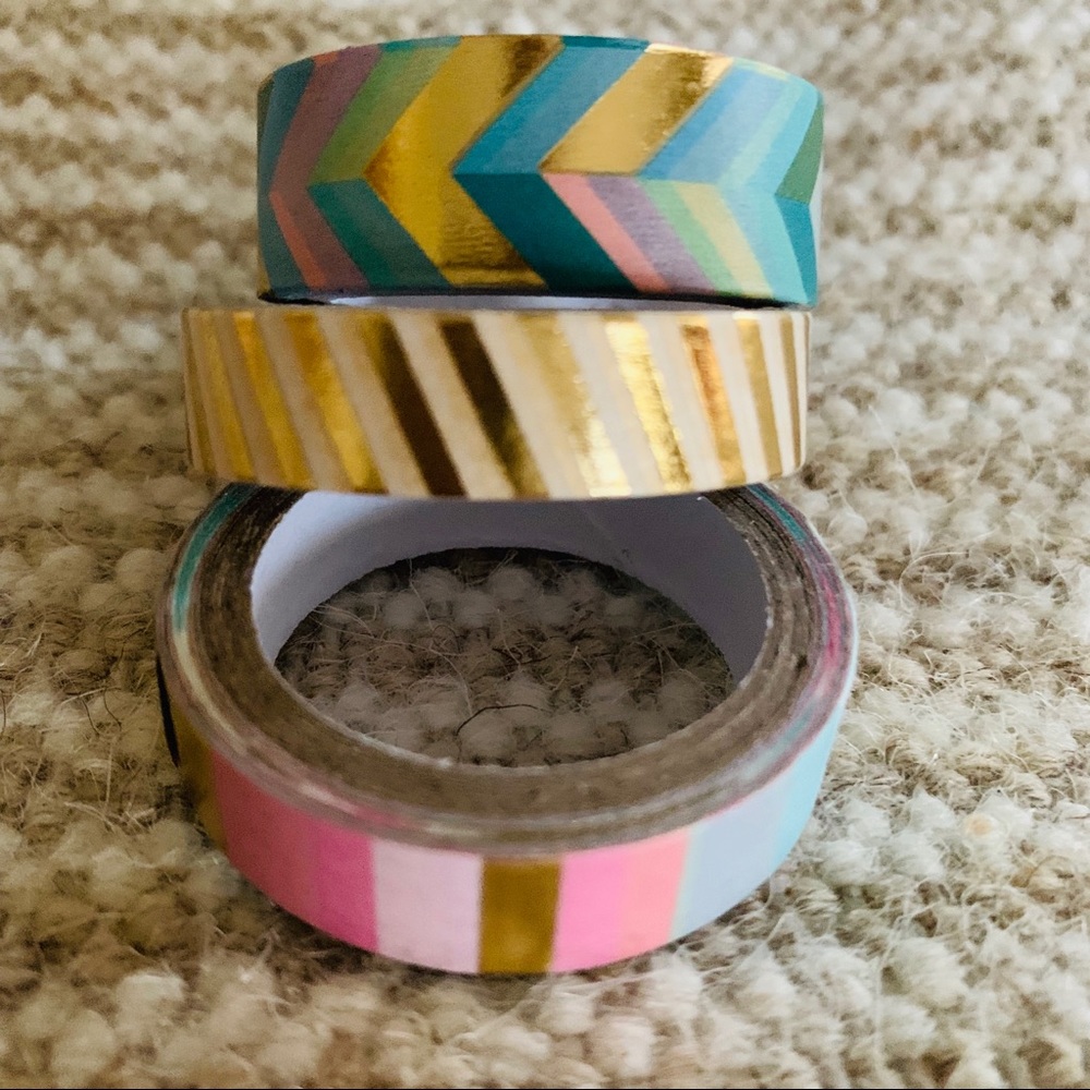 Gift Set 2 Geometric Notebooks + Notepad + Washi - Picture 7 of 8